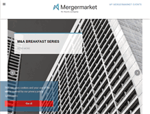 Tablet Screenshot of events.mergermarket.com